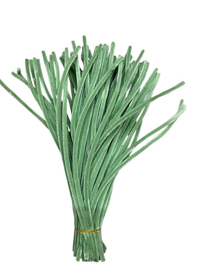 Velme Craft 100Pc Pipe Cleaners Craft Set | Chenille Stem Fuzzy Sticks DIY Craft Supplies for Art Projects Activities, Decorations, Flower Making, Modeling & Sculpting (Pista Green) - Image 4